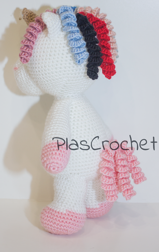 Unicornio peluche animal fantástico amigurumi