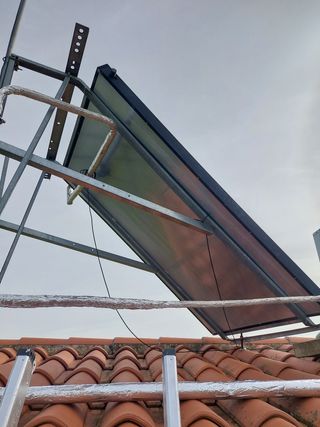 Kit solar ACS,  placa y accesorios