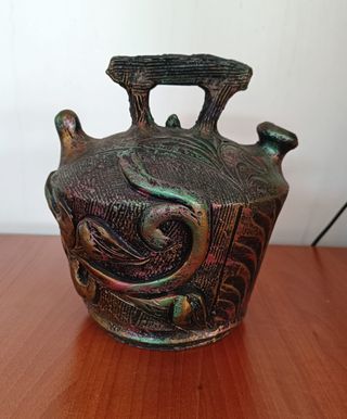 Botijo imitación de metal