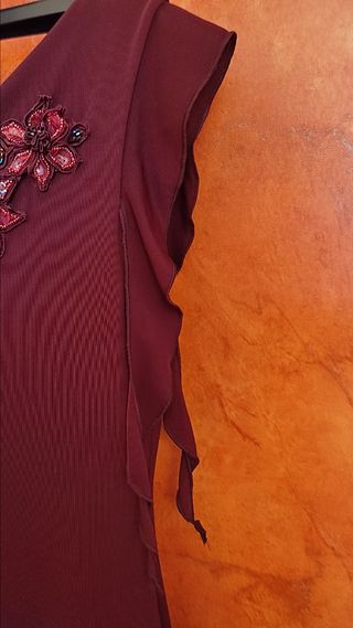 VESTIDO fiesta LARGO ASIMÉTRICO Corte inglés