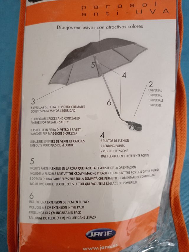 Sombrilla Jane carro bebe 