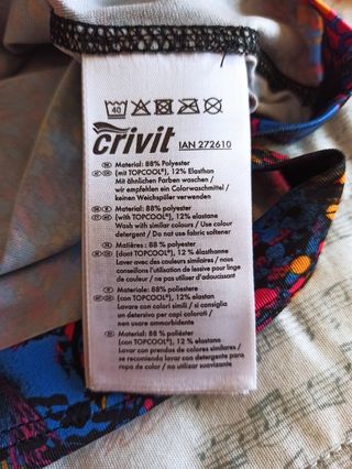 Top sportivo multicolor