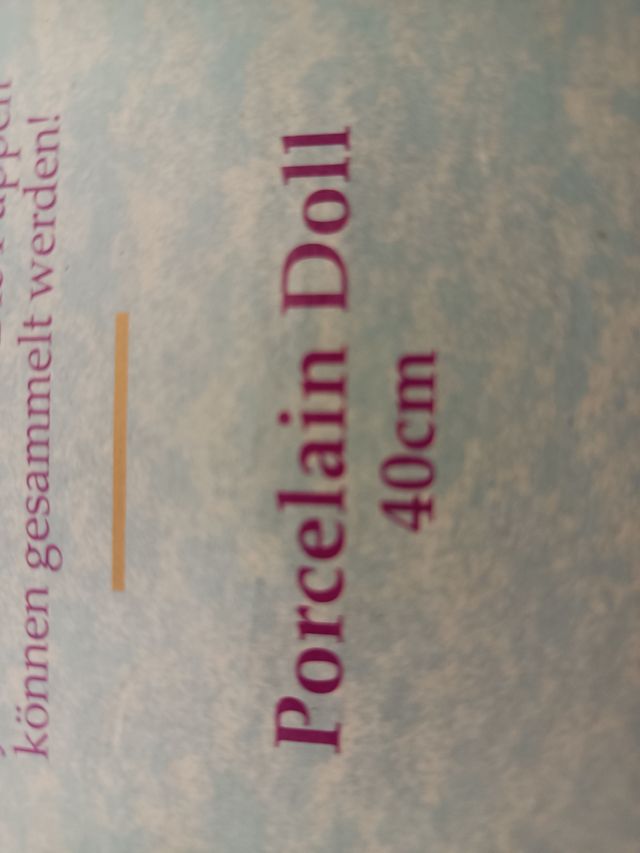 Bambola in porcellana da collezione - Rachel