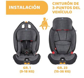 Silla de coche reclinable Chicco Gro up 123