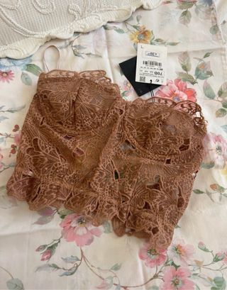 Corsé bordado Zara Talla 70B