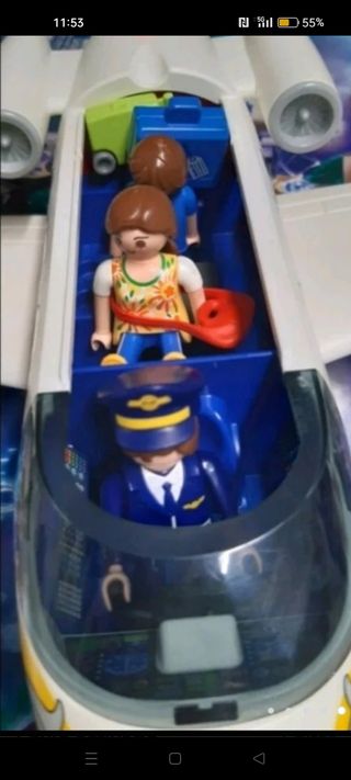 Avión de Playmobil muñecos incluidos