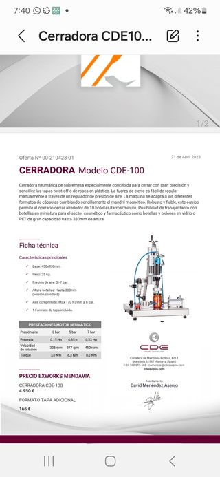 Cerradora tarros de cristal