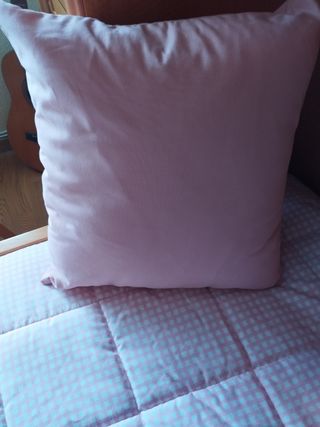 Colchas edredón cuadros  rosa