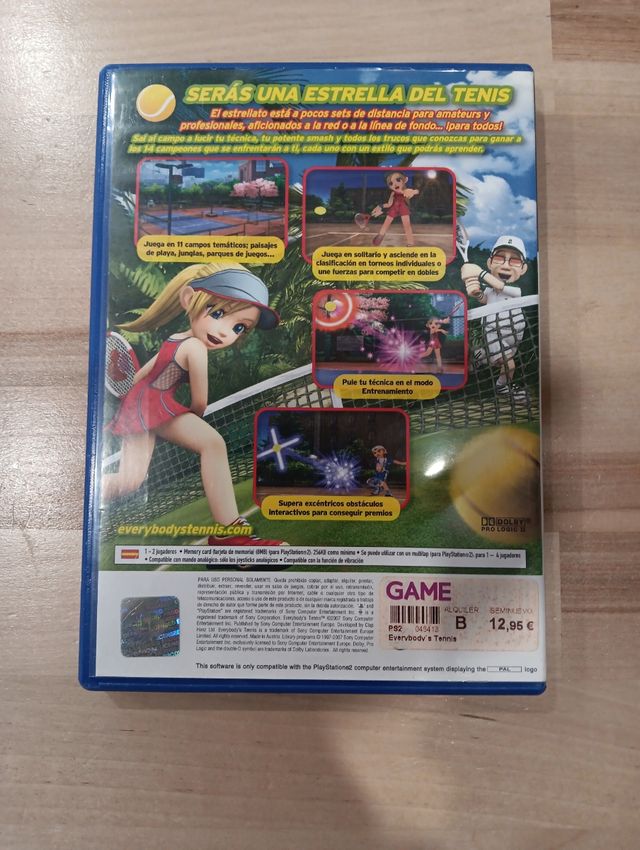 Juego EVERYBODY`S TENNIS PS2