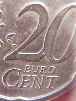 20 centimos de euro Finlandia 2002 Exceso material