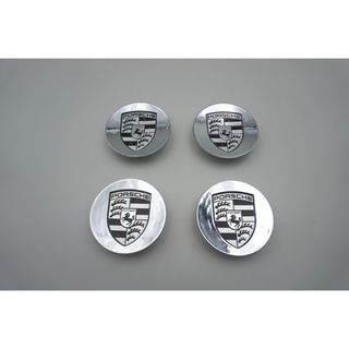 CENTRO DE RUEDA PORSCHE CROMO/GRIS 76MM