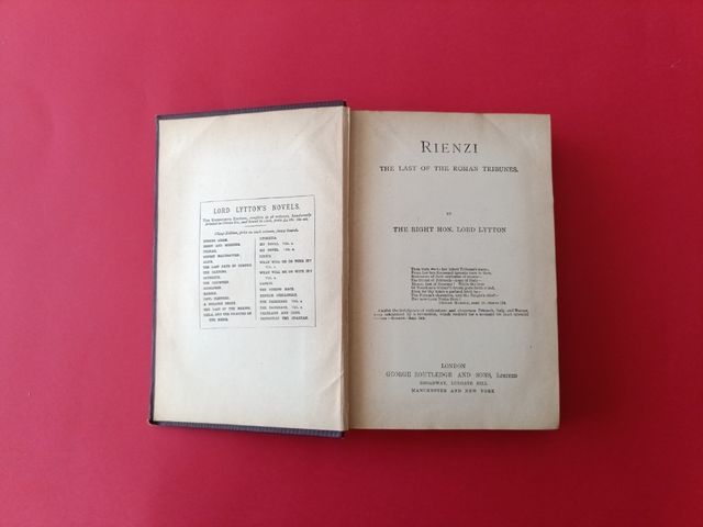 Libro Rienzi 1835