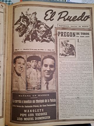 Revista El Ruedo encuadernado