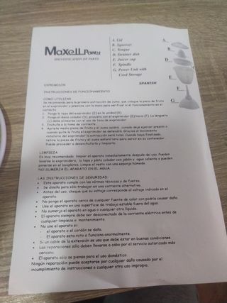 Exprimidor eléctrico