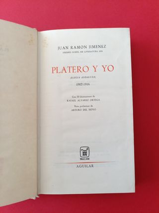 Libro Platero y yo