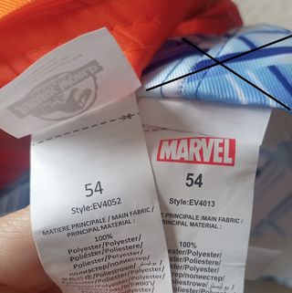 Gorras infantiles de 8 a 12 años