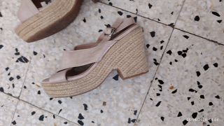 Sandalias plataforma  N39 puestas una vez