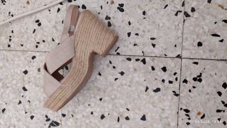 Sandalias plataforma  N39 puestas una vez