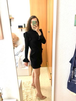 Mono corto negro de Zara de fiesta
