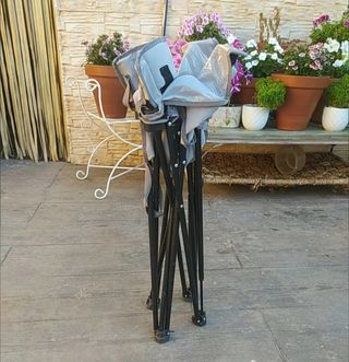 Trona camping plegable