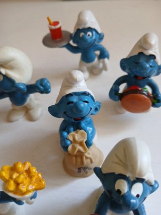 Set 6 Puffi pitufos smurfs
