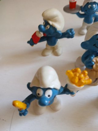 Set 6 Puffi pitufos smurfs