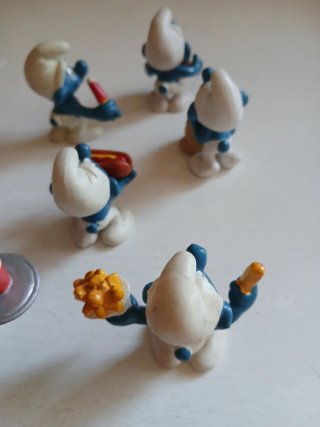 Set 6 Puffi pitufos smurfs