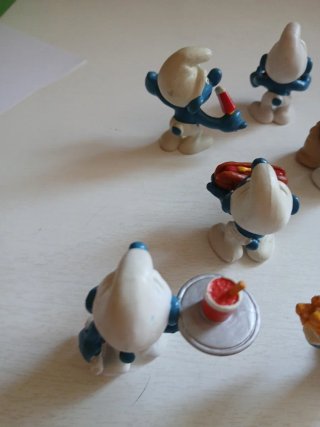 Set 6 Puffi pitufos smurfs