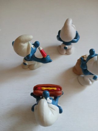 Set 6 Puffi pitufos smurfs