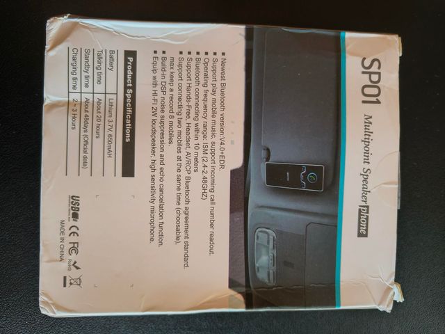 SP01 Multipoint Speaker phone Handfree kit