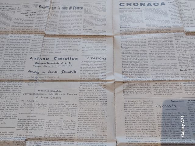 Il Piccolo 1945 settim. Cattolico Faenza