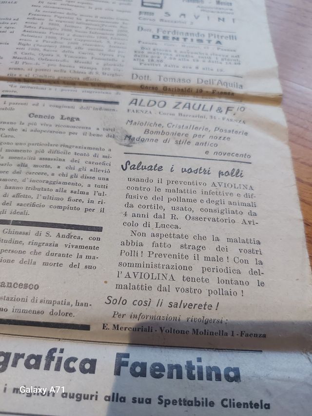 Il Piccolo 1945 settim. Cattolico Faenza