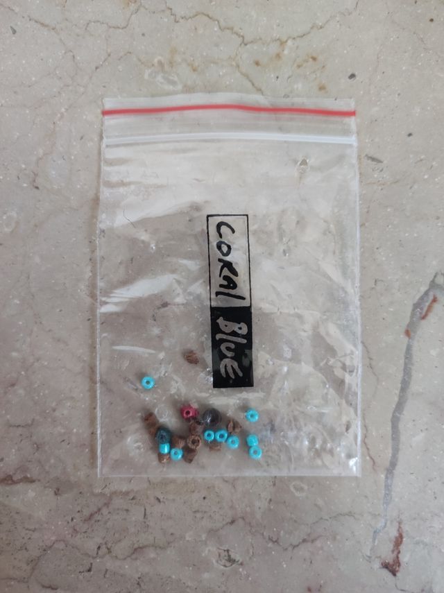 Sandalo con perline Coral Blue