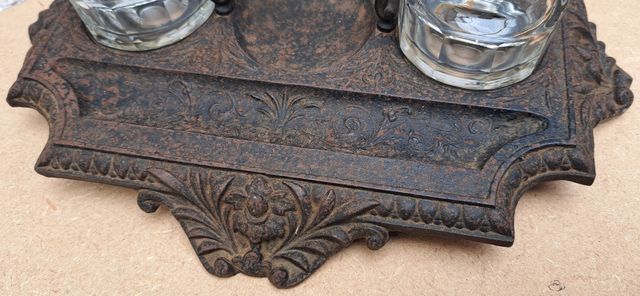 ANTIGUA ESCRIBANÍA DE HIERRO FUNDIDO SIGLO XIX