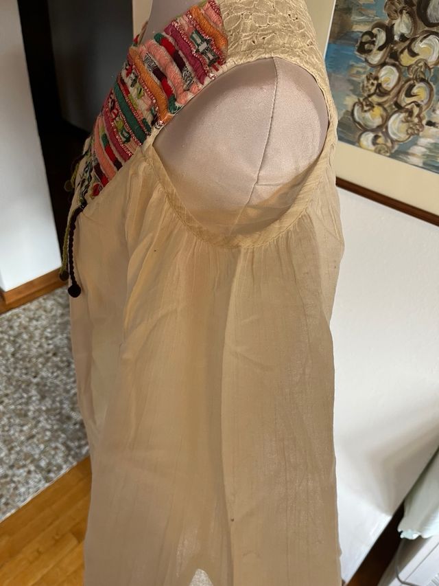 Camicia etnica nuova tg44 Peace and Love