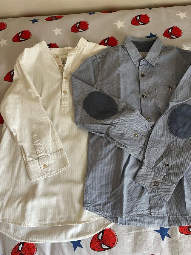 2 camisas manga larga zara kids
