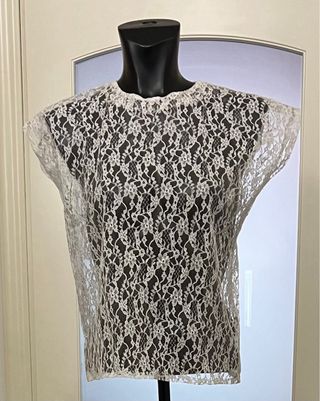 Sottogiacca in pizzo vintage