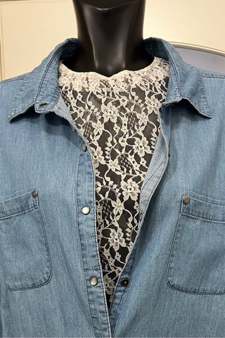 Sottogiacca in pizzo vintage