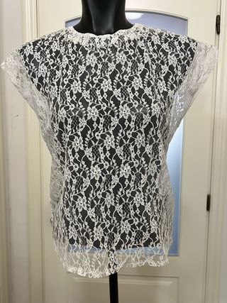 Sottogiacca in pizzo vintage