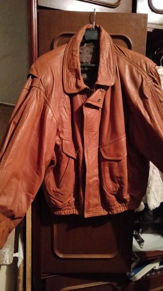 Chaqueta de piel auténtica