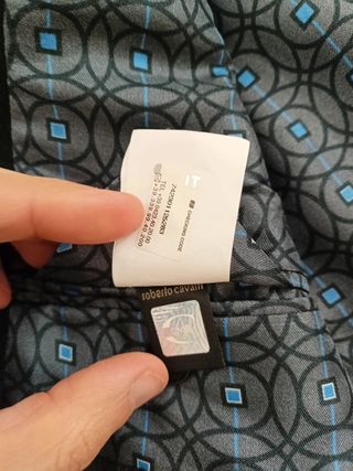 Giacca a costine Just Cavalli nera taglia 48