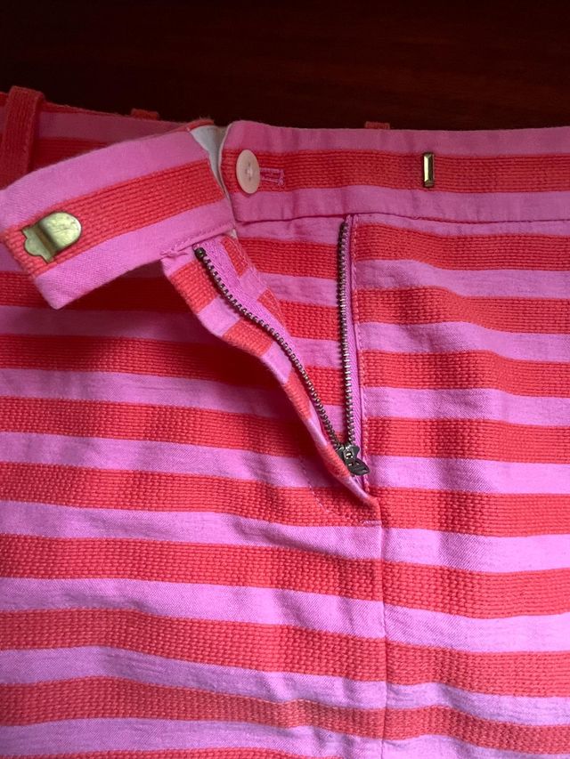 MINIFALDA NARANJA y ROSA de "ROSA CREW"