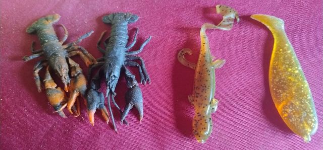 Señuelos de pesca de vinilo