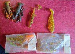 Señuelos de pesca de vinilo