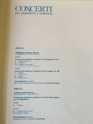 Cofanetto 2 Vinili 33 giri Musica Classica