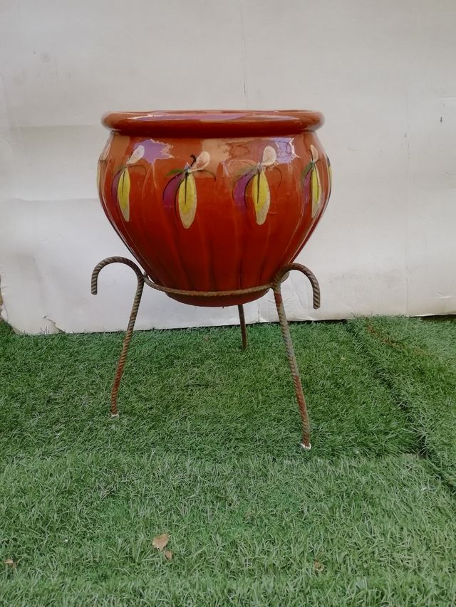 Maceta barro cerámica