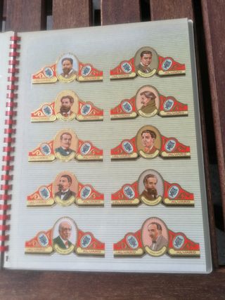 ALBUM DE 70 VITOLAS DE PUROS ALVARO