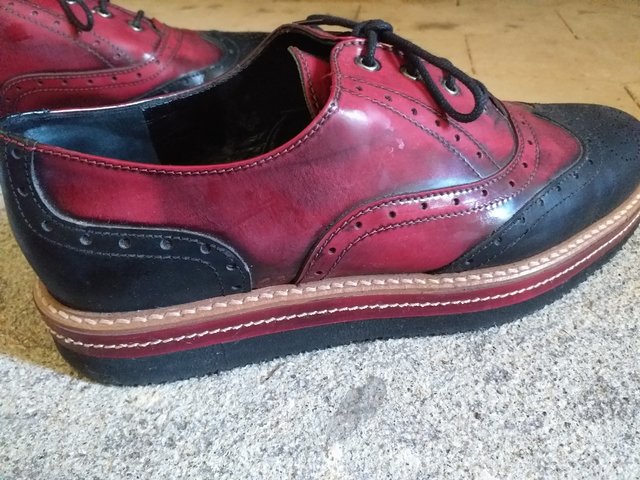 Scarpe donna 40 pelle Oxford Francesine artisanal