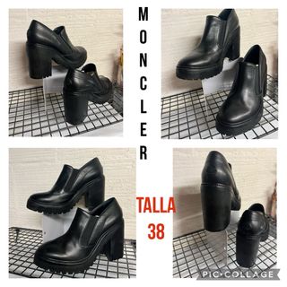 Zapatos MONCLER PIEL NEGRA T. 38