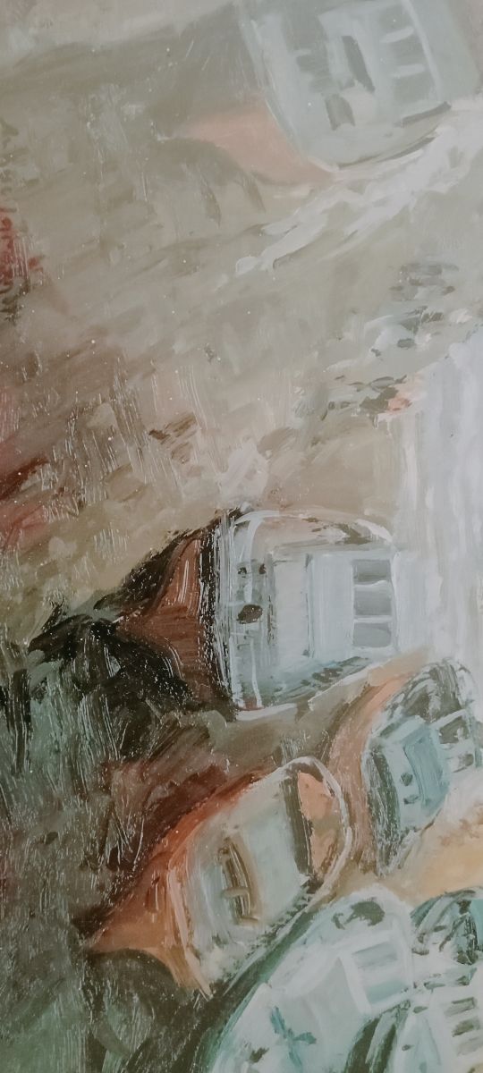 Cuadro paisaje Marítimo Cudillero